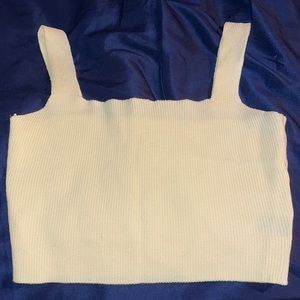 NWOT Yellow Shein Cropped Tank Top